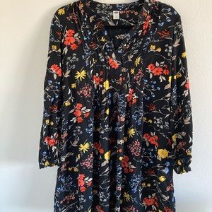 Bohemian floral dress.